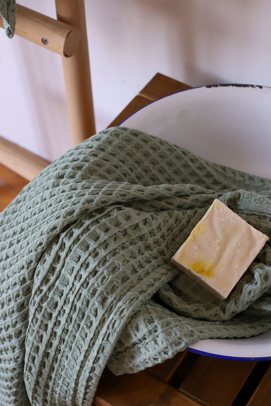 Waffle Dokuma Renkli Pamuk El Havlusu, Banyo Havlusu