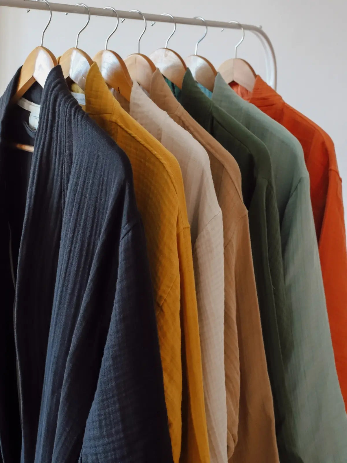 VivaMaison 4 kat muslin kimono bornoz koleksiyonu tüm renk seçenekleri bir arada