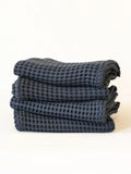 Antrasit el havlusu 50x90 cm 100 pamuk waffle dokuma