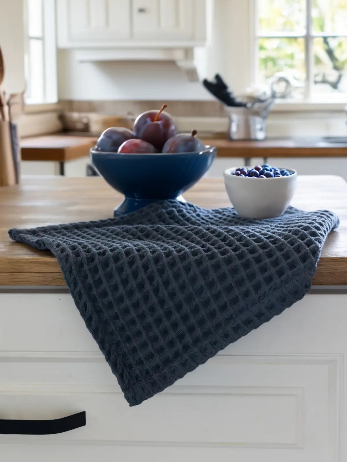 Antrasit waffle havlu dokuma yapısı yüksek emicilik özelliği