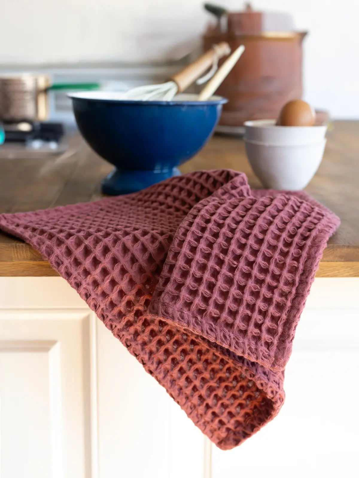 Bordo petek havlu asil zengin premium görünüm