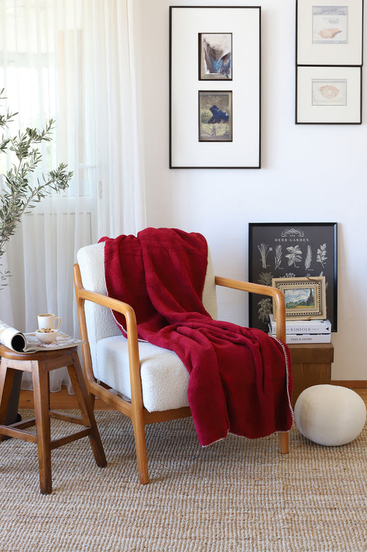 Wellsoft Polar TV-Decke, weicher, zotteliger Einzelsofabezug, Schal, 90 x 170 cm 