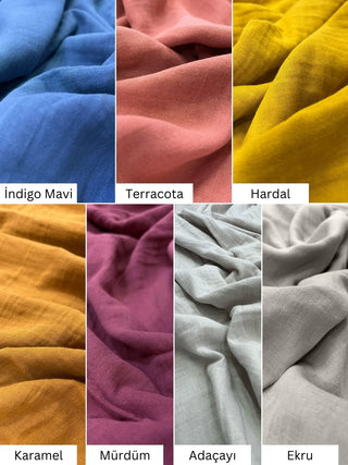 VivaMaison çift yönlü 4 kat muslin kimono bornoz koleksiyonu tüm renk kombinasyonları