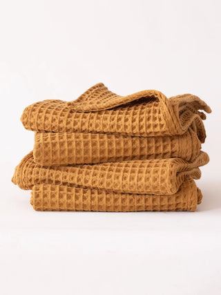 Karamel el havlusu 50x90 cm pamuk petek waffle