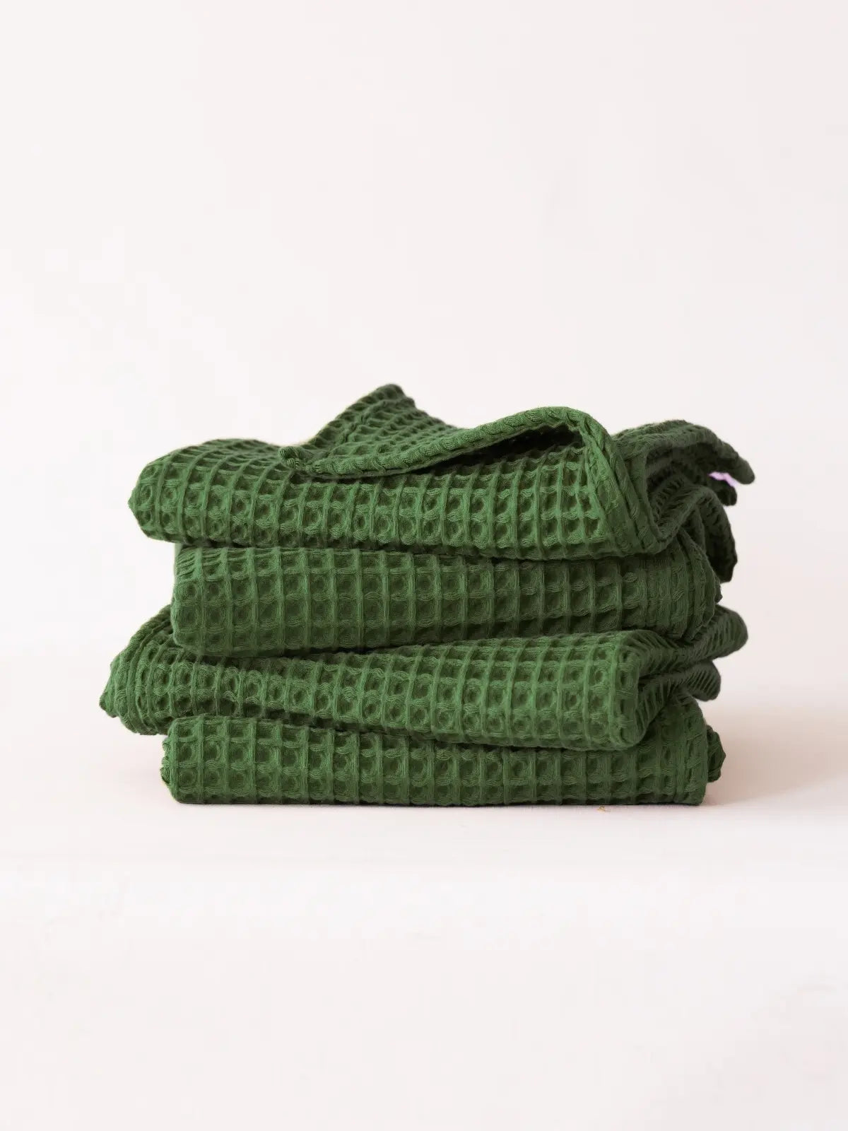 Koyu yeşil el havlusu 50x90 cm pamuklu petek