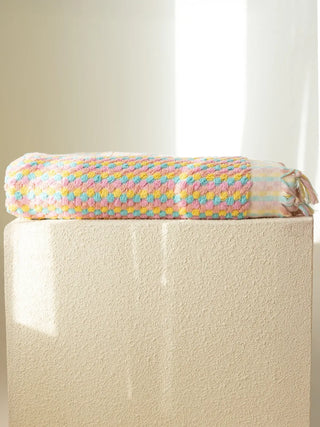 Mint pembe nohut bubble el havlusu 50x90 cm kabarcık doku