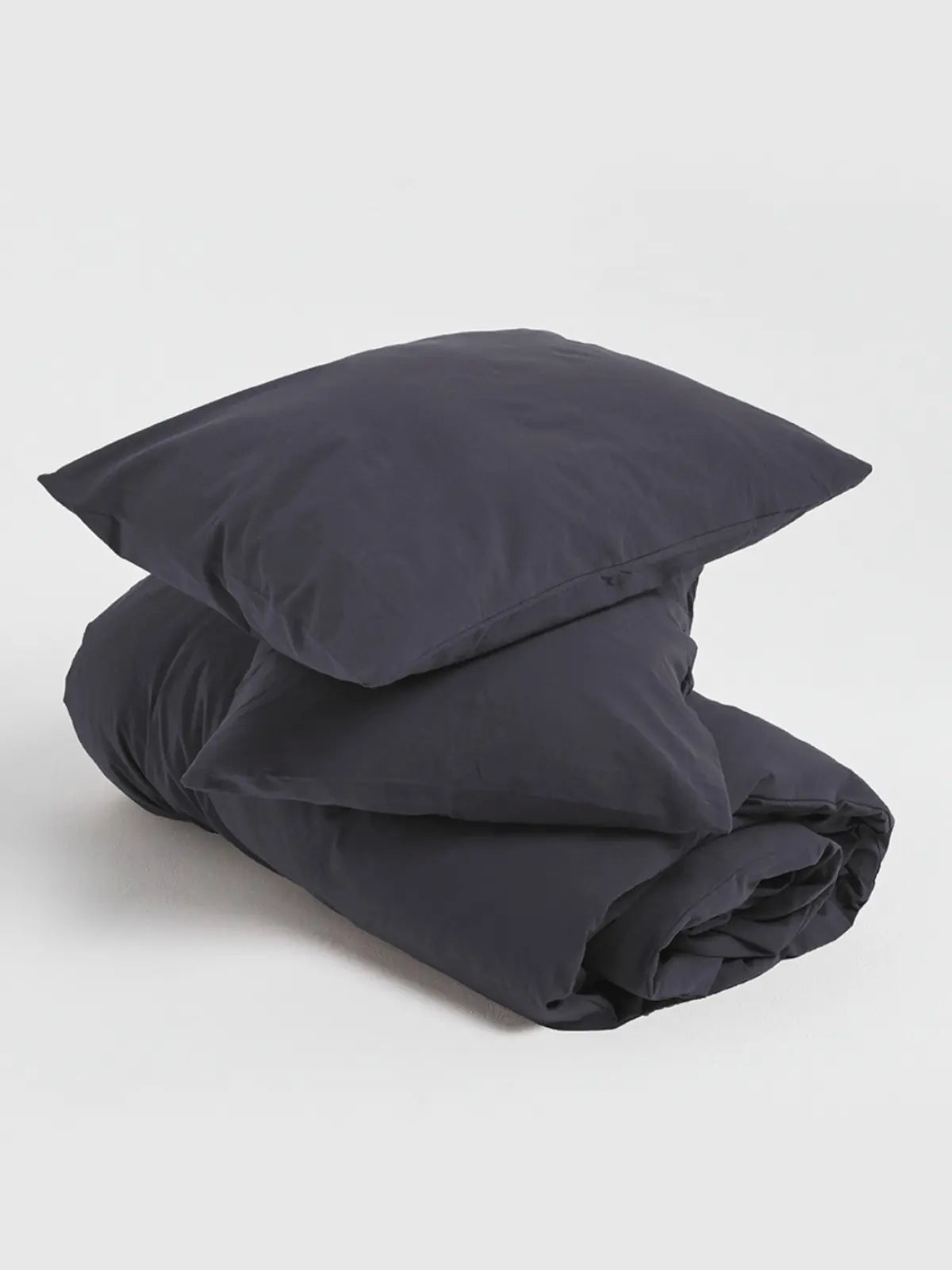 Antrasit keten nevresim seti tüm parçalar nevresim ve yastık