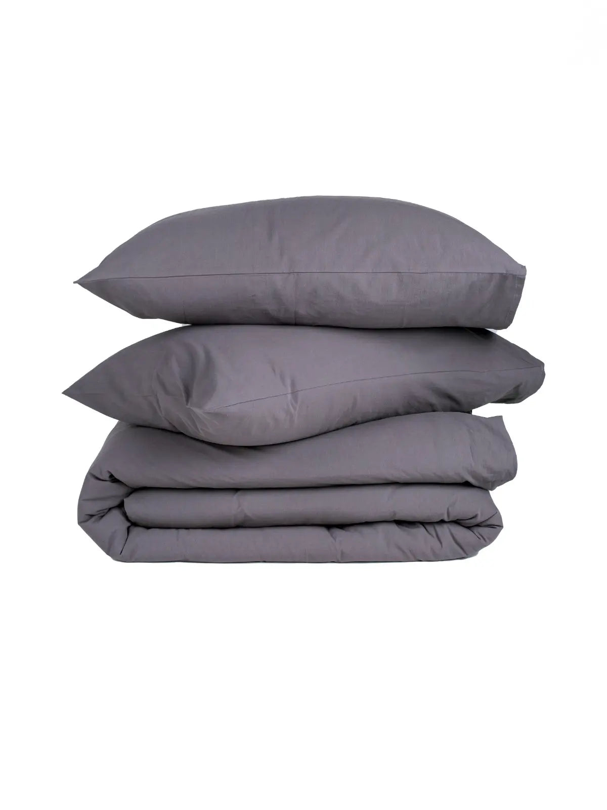 Antrasit stonewashed keten pamuk yastık kılıfı yakın çekim