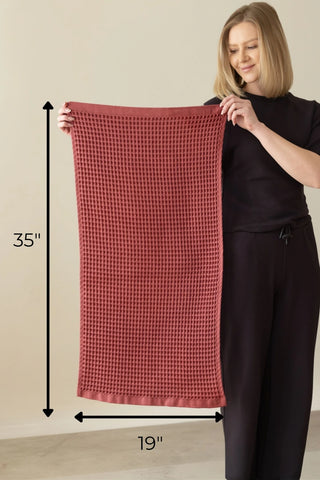 Waffle havlu seti 12 renk bir arada – %100 pamuk, OEKO-TEX, VivaMaison