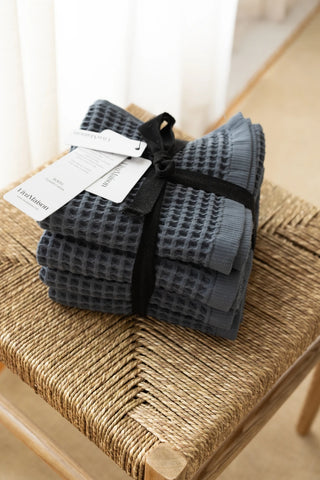 Waffle havlu seti 12 renk bir arada – %100 pamuk, OEKO-TEX, VivaMaison