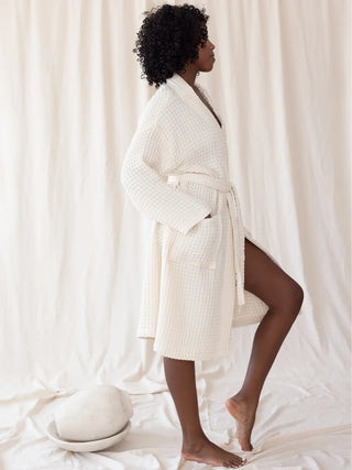Natural waffle pike kimono bornoz arka görünüm sırt detayı