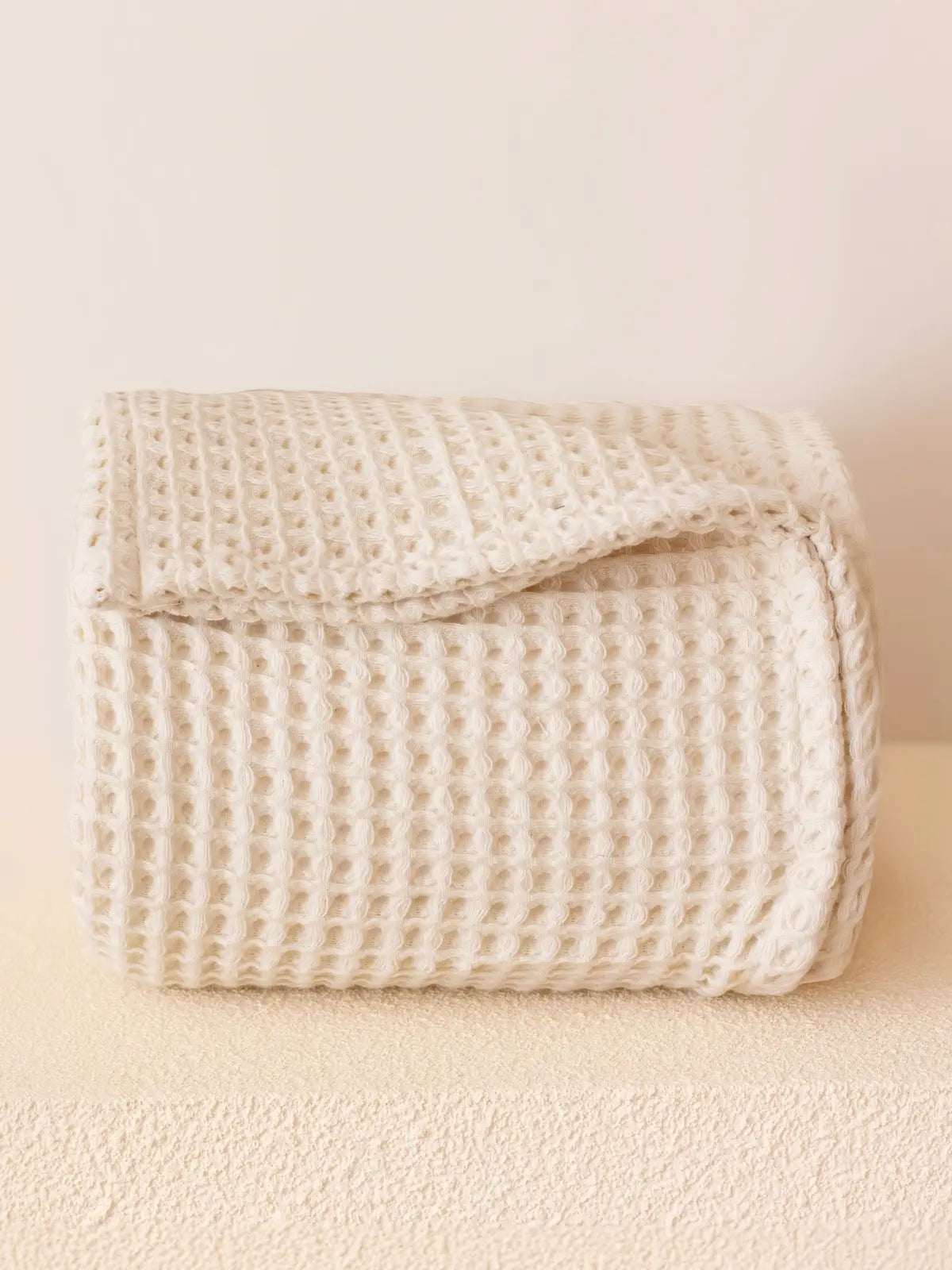 Natural waffle pike örtü koltuk şalı olarak salon kullanımı